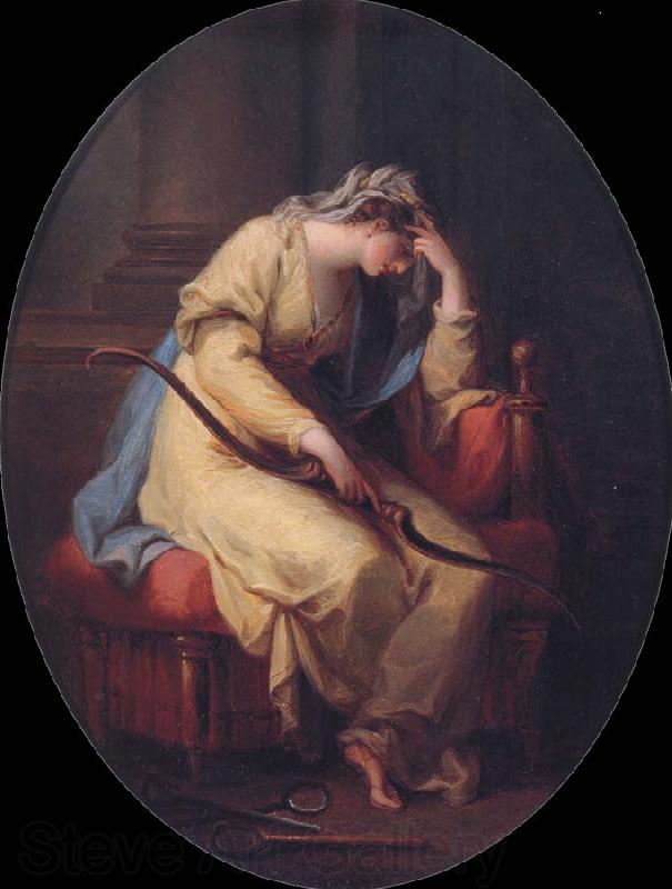 Angelika Kauffmann Penelope trauert uber dem Bogen des Odysseus